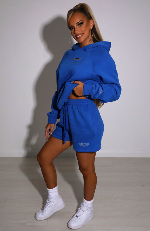 Ivy Luxe Hoodie - Electric Blue