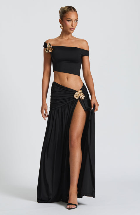 Saira Maxi Skirt - Black