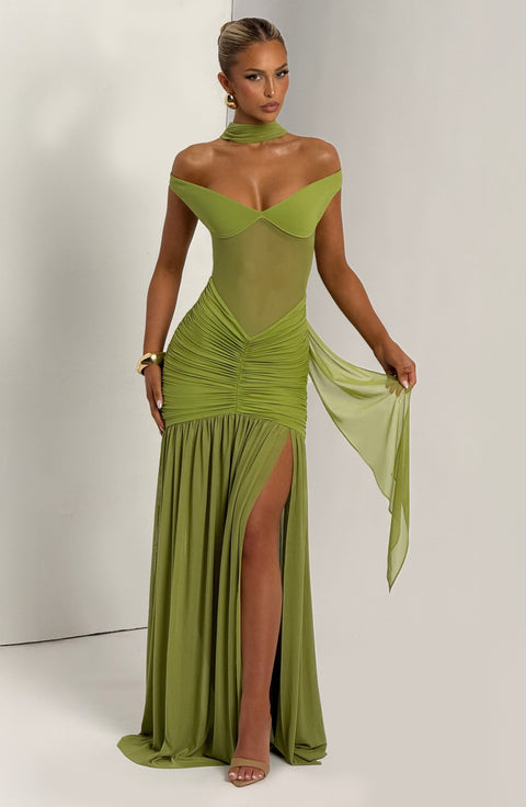 Alaia Maxi Dress - Olive