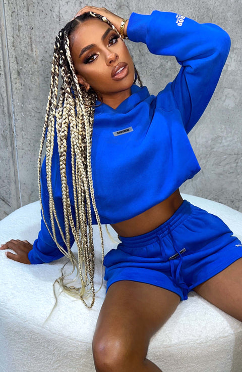 Ivy Luxe Hoodie - Electric Blue