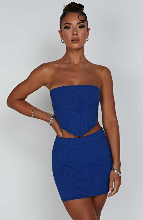 Jaz Mini Skirt - Blue